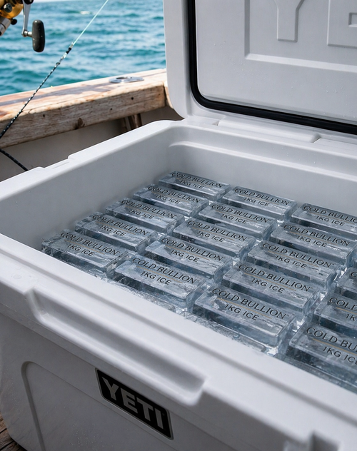 Cold Bullion™ 1kg (2.2lb) Suisse Ingot Fine Ice Mold