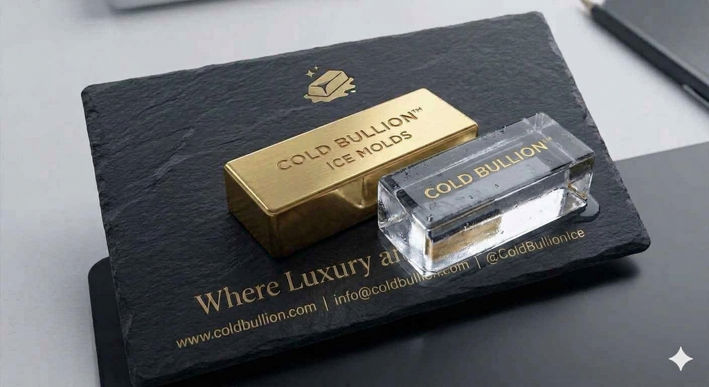 Cold Bullion™ 1kg (2.2lb) Suisse Ingot Fine Ice Mold