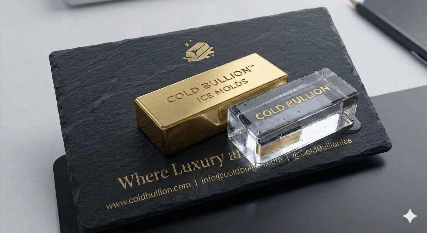 Cold Bullion™ 1kg (2.2lb) Suisse Ingot Fine Ice Mold